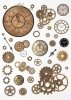 Conjunto creativo sobre papel de arroz - Steampunk*Kreativset auf Reispapier - Steampunk*Креативный набор на рисовой бумаге - Стимпанк